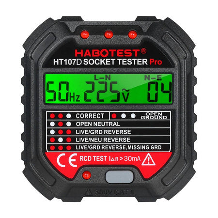 Socket tester with digital display Habotest HT107D - Measuring tools<<<Tools<<<InnproXML