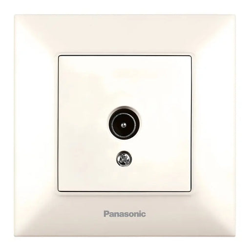 SOCKET TV 12DB CREAM PANASONIC Arkedia Slim - Ключове и контакти<<<Електроматериали<<<Praktiker&&&Ключове и