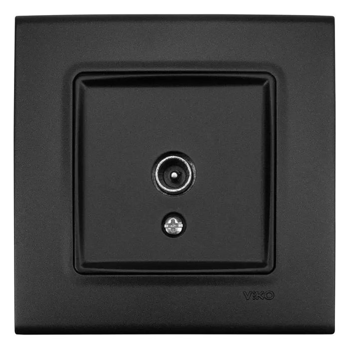 SOCKET TV BLACK 12DB VIKO BY PANASONIC Linnera Life - Ключове и контакти<<<Електроматериали<<<Praktiker&&&Ключове и