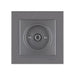 SOCKET TV END ANTHRACITE NILSON ALEGRA - Ключове и контакти<<<Електроматериали<<<Praktiker&&&Ключове и