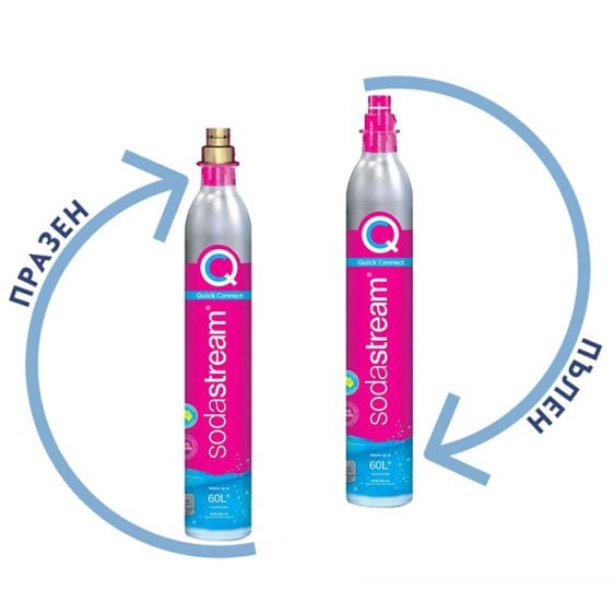 Filling SodaStream Gas refill QUICK CONNECT CO2 soda cylinder