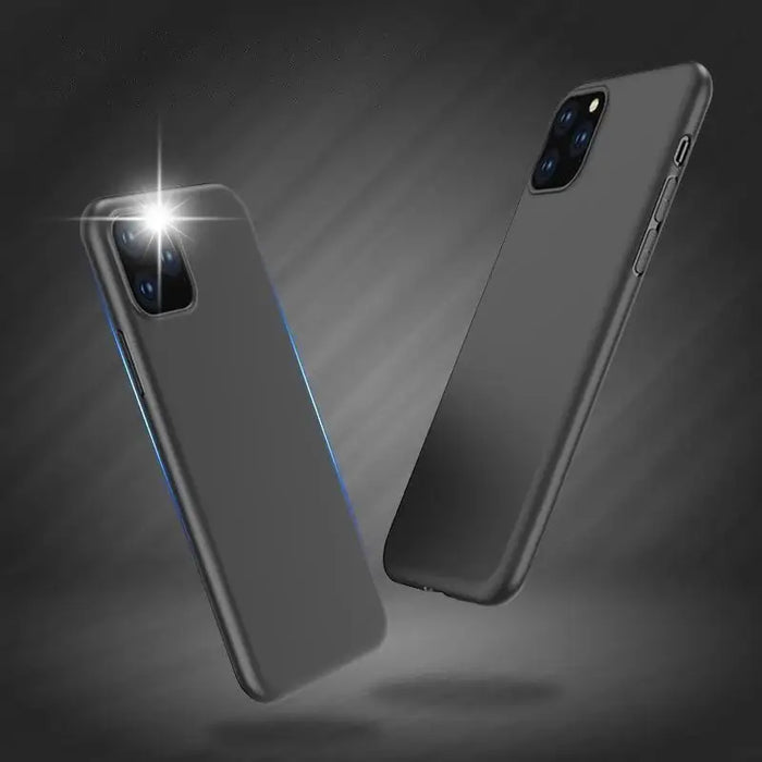 Soft Case TPU gel protective case cover for iPhone 12 black - Cell phone cases and covers<<<HurtelXML