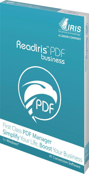 Software Readiris PDF 22 Business 1 Lic WIN - BOX electronic license - Office & Desktop & Bussiness