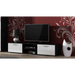 SOHO 1 furniture set (TV180 cabinet + S1 cabinet + shelves) Black / White Gloss - Modern wall unitsMES-NOW<<<Wall