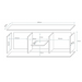 SOHO 5 set (RTV180 cabinet + Wall unit + shelves) White/White glossy - Modern wall unitsMES-NOW<<<Wall