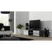 SOHO 7 set (RTV140 cabinet + S1 cabinet + shelves) Grey / White glossy - Modern wall unitsMES-NOW<<<Wall