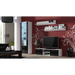 SOHO 7 set (RTV140 cabinet + S1 cabinet + shelves) White / Black gloss - Modern wall unitsMES-NOW<<<Wall
