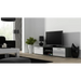 SOHO 8 set (TV180 cabinet + S6 + shelves) Grey / White glossy - Modern wall unitsMES-NOW<<<Wall UnitsMES<<<ActionPL