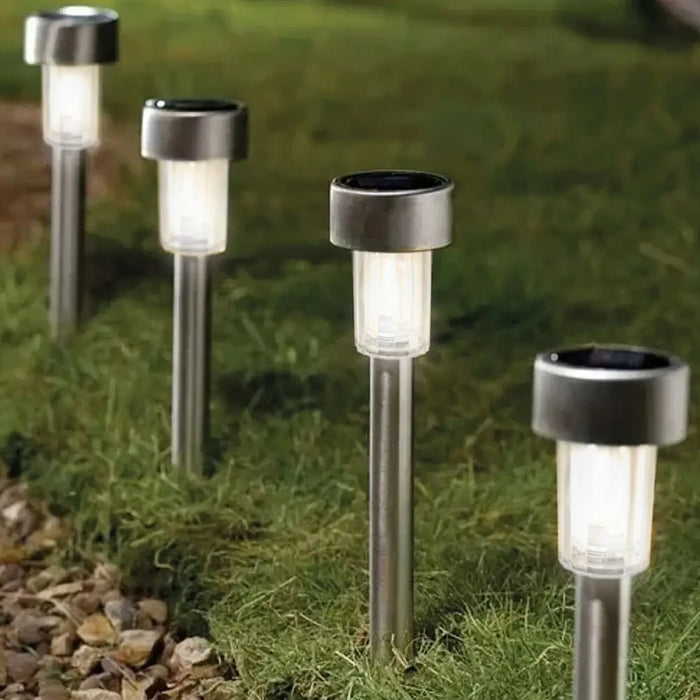 Solar garden lights Aktive Plastic 5,5 x 36 x 5,5 cm (24 Units) - Декорация и Осветление<<<Дом Градина<<<BigBuy&&&LED