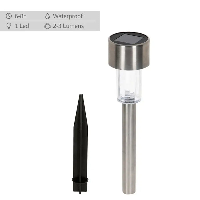 Solar garden lights Aktive Plastic 5,5 x 36 x 5,5 cm (24 Units) - Декорация и Осветление<<<Дом Градина<<<BigBuy&&&LED