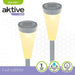 Solar garden lights Aktive Plastic 6,7 x 39 x 6,7 cm (24 Units) - Декорация и Осветление<<<Дом Градина<<<BigBuy&&&LED