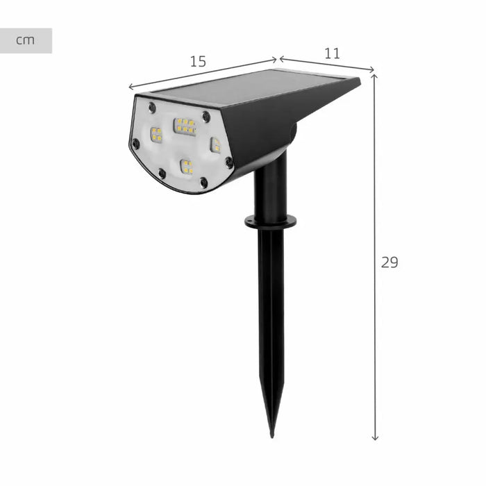 Solar lamp Aktive 11 x 29 x 15 cm (6 Units) - Декорация и Осветление<<<Дом Градина<<<BigBuy&&&Соларно