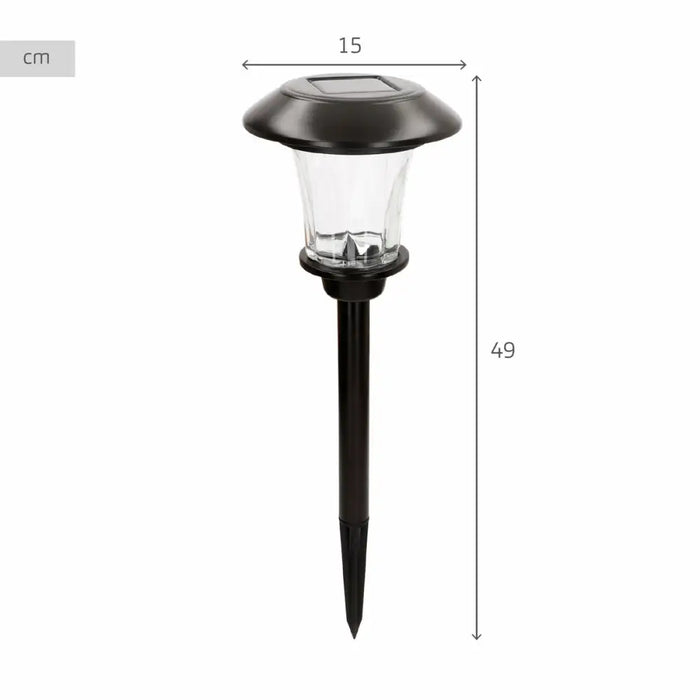 Solar lamp Aktive 15 x 49 x 15 cm (4 Units) - Декорация и Осветление<<<Дом Градина<<<BigBuy&&&Соларно