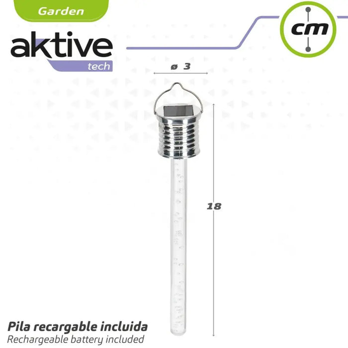 Solar lamp Aktive 3 x 17,5 x 3 cm (24 Units) - Декорация и Осветление<<<Дом Градина<<<BigBuy&&&Соларно