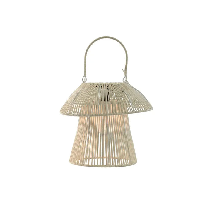 Solar lamp Home ESPRIT White Brown 31 x 31 x 30 cm (2 Units) - Декорация и Осветление<<<Дом Градина<<<BigBuy&&&Соларно