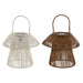 Solar lamp Home ESPRIT White Brown 31 x 31 x 30 cm (2 Units) - Декорация и Осветление<<<Дом Градина<<<BigBuy&&&Соларно