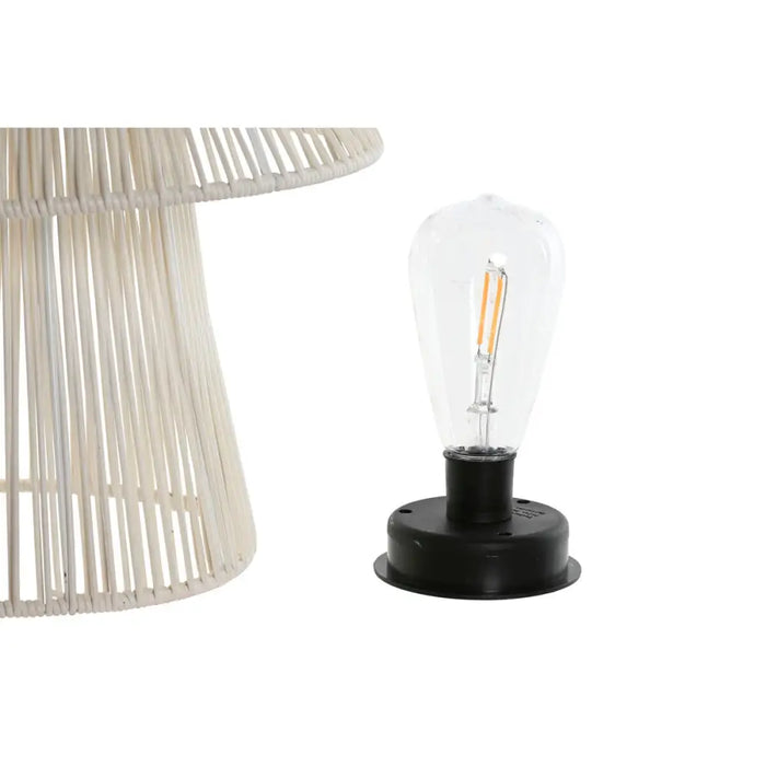 Solar lamp Home ESPRIT White Brown 31 x 31 x 30 cm (2 Units) - Декорация и Осветление<<<Дом Градина<<<BigBuy&&&Соларно