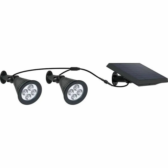 Solar-powered spotlight Lumi Garden Family Spiky 2-in-1 Black Aluminium Steel (2 Units) - Декорация и Осветление<<<Дом