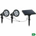 Solar-powered spotlight Lumi Garden Family Spiky 2-in-1 Black Aluminium Steel (2 Units) - Декорация и Осветление<<<Дом