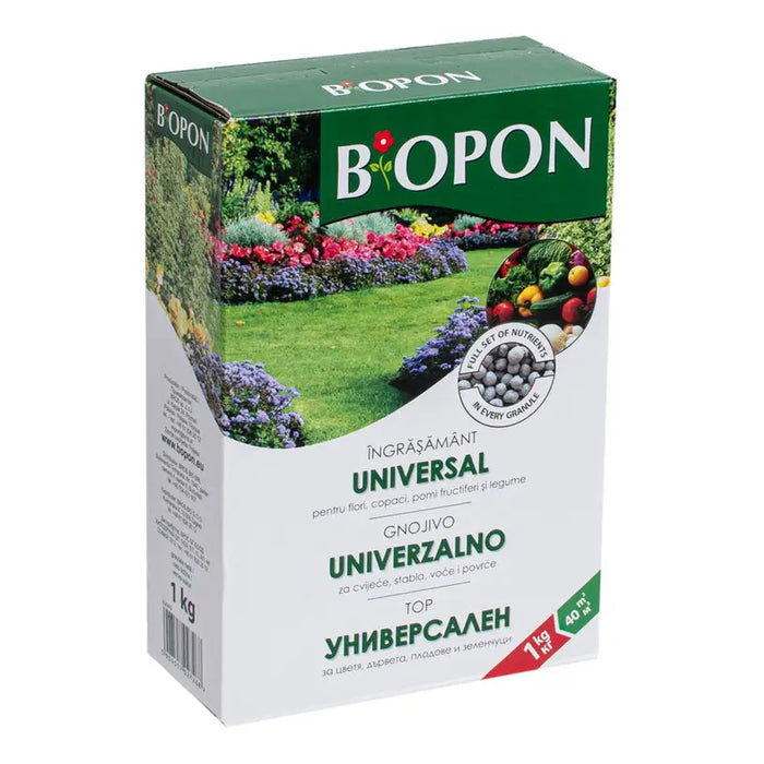SOLID FERTILIZER UNIVERSAL 1KG BIOPON - Торове<<<Торове почви и тревни смески<<<Градина<<<Praktiker
