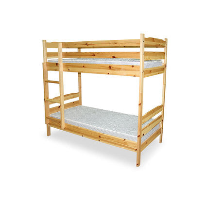 SOLID WOOD DOUBLE BED GENOMAX FOR MATTRESSES 82X190 CM. - Легла<<<Мебели и обков<<<Мебели и интериор<<<Praktiker