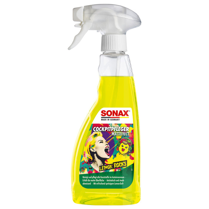 SPRAY DASHBOARD MAT, LEMON, TRIGGER 500ML SONAX