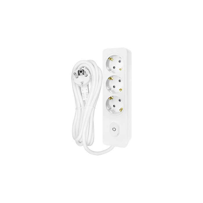SPLITTER 3 SOCKETS AND 5M CABLE WHITE WITH SONEX KEY