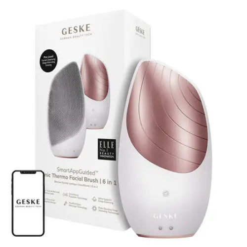 Sonic Thermo Facial Brush 6 in 1 Geske with APP (starlight) - Massagers<<<Facial care devices<<<Health