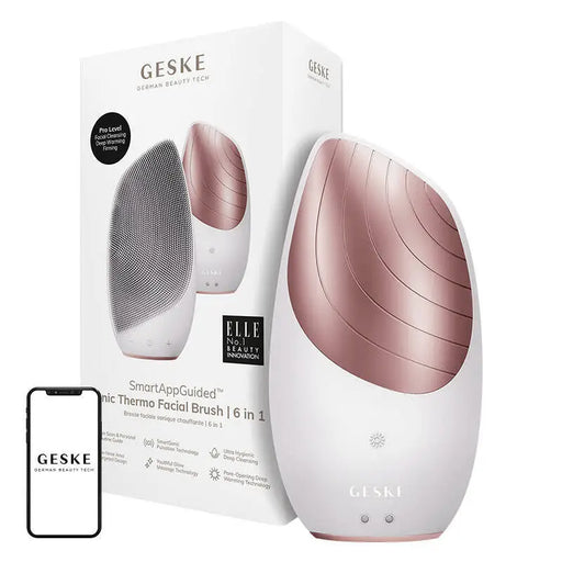 Sonic Thermo Facial Brush 6 in 1 Geske with APP (starlight) - Massagers<<<Facial care devices<<<Health