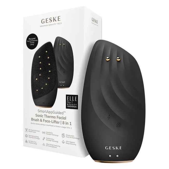 Sonic Thermo Facial Brush & Face-Lifter 8in1 Geske with APP (gray) - Face cleansing brushes<<<Facial care