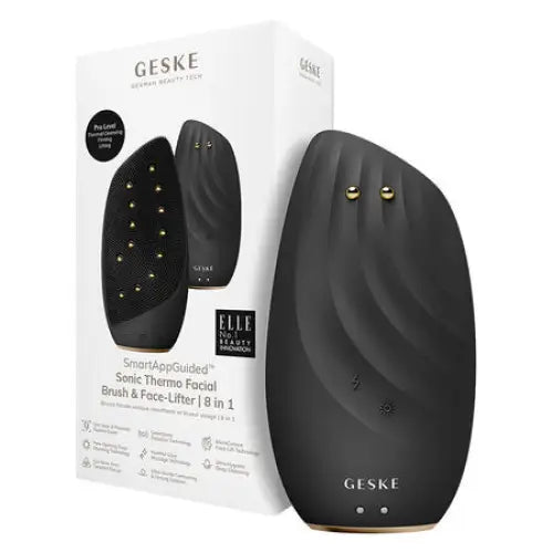 Sonic Thermo Facial Brush & Face-Lifter 8in1 Geske with APP (gray) - Face cleansing brushes<<<Facial care