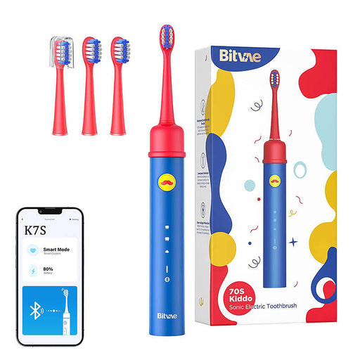 Sonic toothbrush for kids with app and tip set Bitvae BVK7S (blue) - Sonic toothbrushes<<<Sonic toothbrushes<<<Health