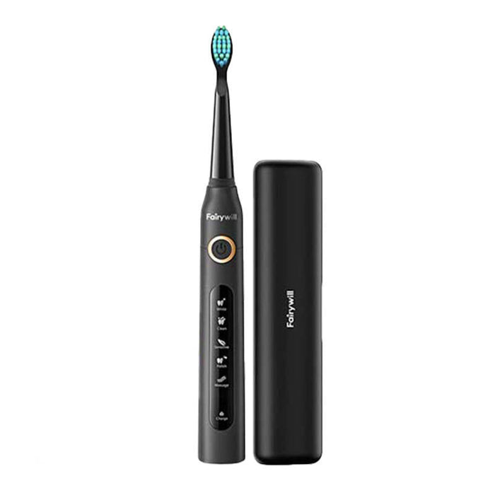 Sonic toothbrush with head set and case FairyWill FW-507 Plus (Black) - Sonic toothbrushes<<<Sonic