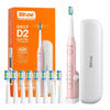 Sonic toothbrush with tips set holder and case D2 (pink) - Sonic toothbrushes<<<Sonic toothbrushes<<<Health