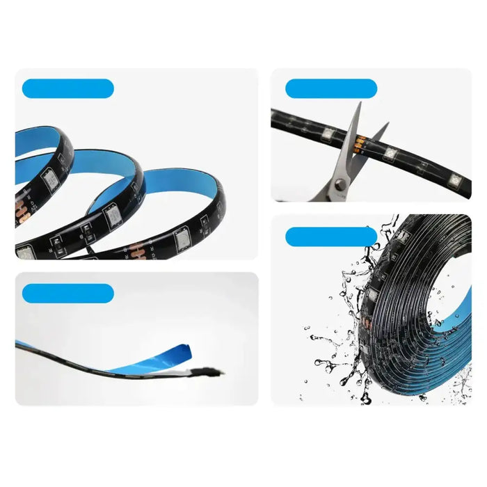 Sonoff L2-2M kit intelligent waterproof LED strip 2m RGB remote control Wi-Fi power supply - Smart home<<<HurtelXML