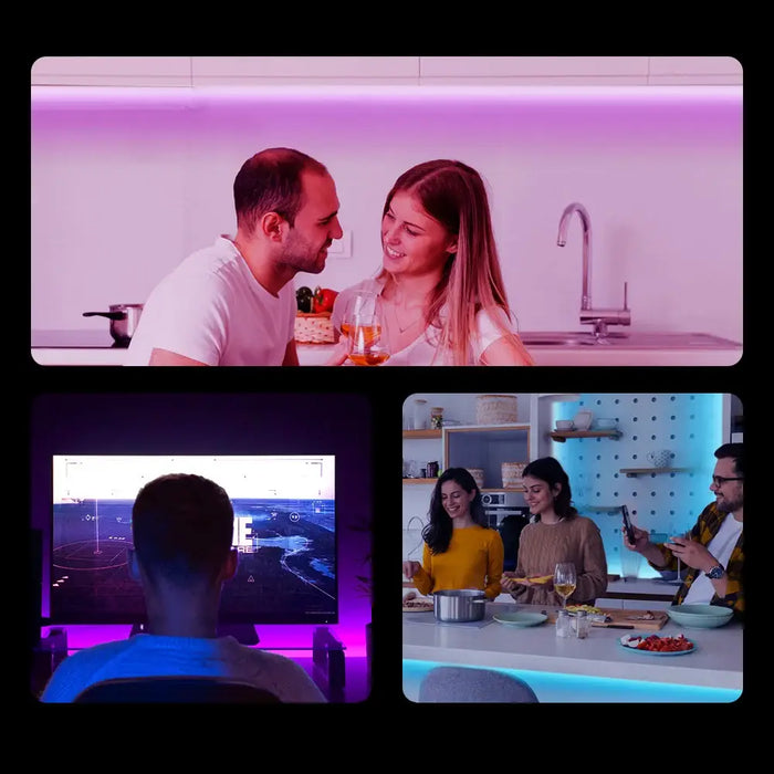 Sonoff L2-2M kit intelligent waterproof LED strip 2m RGB remote control Wi-Fi power supply - Smart home<<<HurtelXML