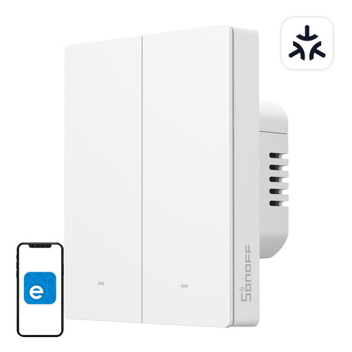 SONOFF M5-2C-80W WiFi Matter smart wall switch (2-channel for frame) - Switches<<<Control devices<<<Smart