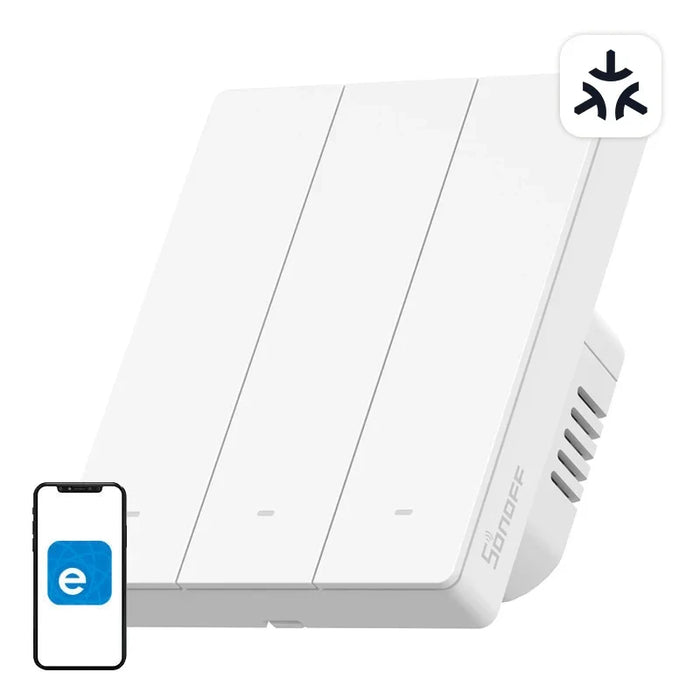 SONOFF M5-3C-80W WiFi Matter smart wall switch (3-channel for frame) - Switches<<<Control devices<<<Smart