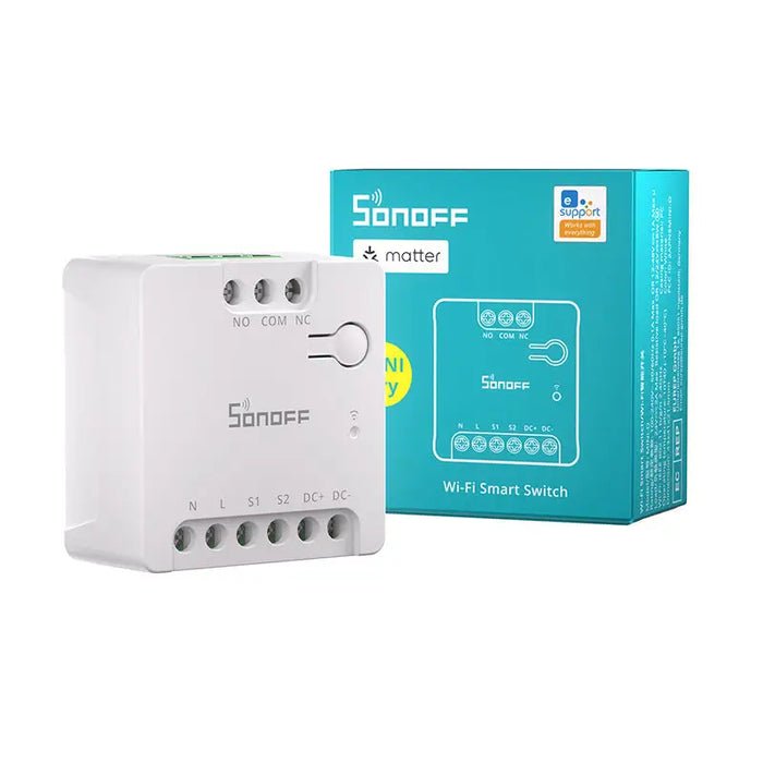 SONOFF MINI-D Smart WiFi Matter Switch (AC/DC 12-48V dry contact) - Smart controllers<<<Control devices<<<Smart