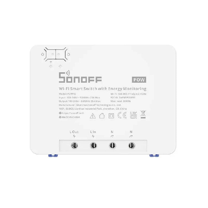 Sonoff POWR3 smart WiFi switch with current measurement function