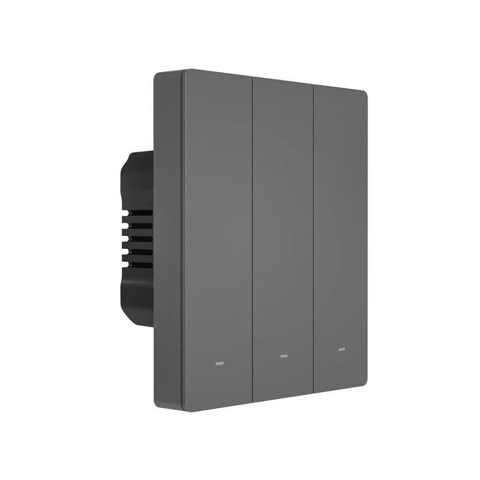 SONOFF M5-3C-80 Smart WiFi Wall Switch (3-channel, flush-mount, graphite)