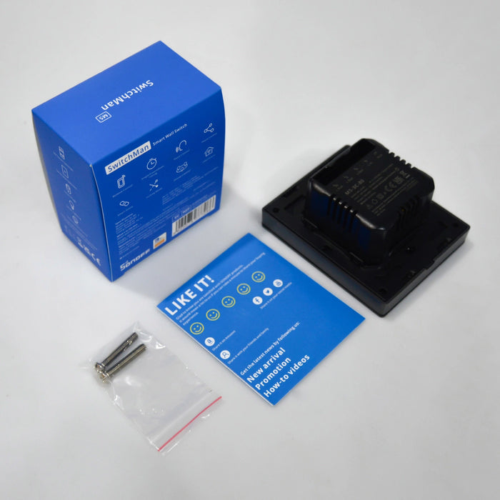 SONOFF M5-3C-80 Smart WiFi Wall Switch (3-channel, flush-mount, graphite)