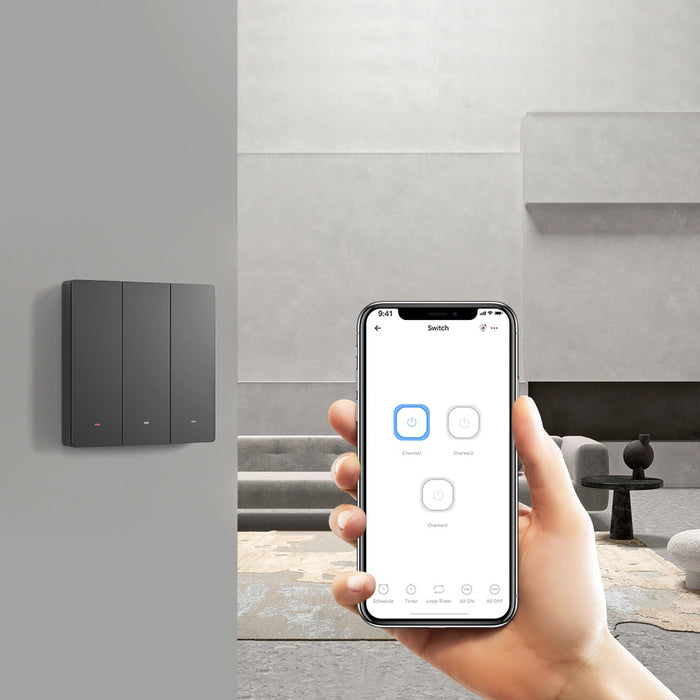 Smart Scene Wall Switch WiFi Sonoff M5 3C (3-channel)