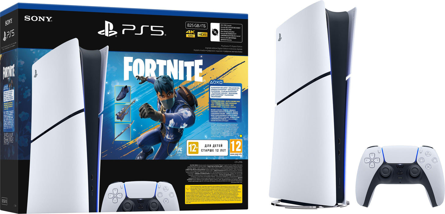 Console PlayStation 5 (Slim) - Digital Edition + Fortnite Flowering Chaos