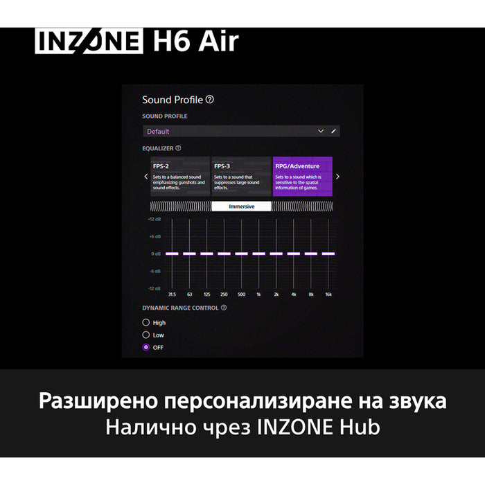 WIRED HEADPHONES SONY INZONE H6 AIR PS5 SONY MDR-G600B