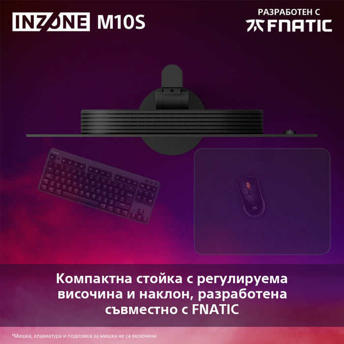 Monitor SONY INZONE M10S SDM-27Q10SB 0.233 mm, 178°/178°, OLED, 26.5 ", 67.3 cm, 2560x1440, 480.00 Hz, HDMI, DisplayPort, BLACK