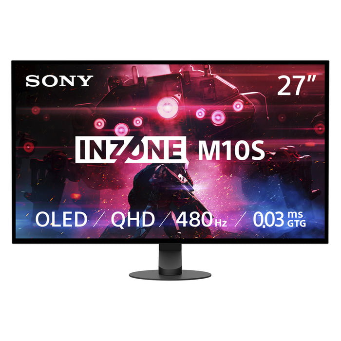 Monitor SONY INZONE M10S SDM-27Q10SB 0.233 mm, 178°/178°, OLED, 26.5 ", 67.3 cm, 2560x1440, 480.00 Hz, HDMI, DisplayPort, BLACK