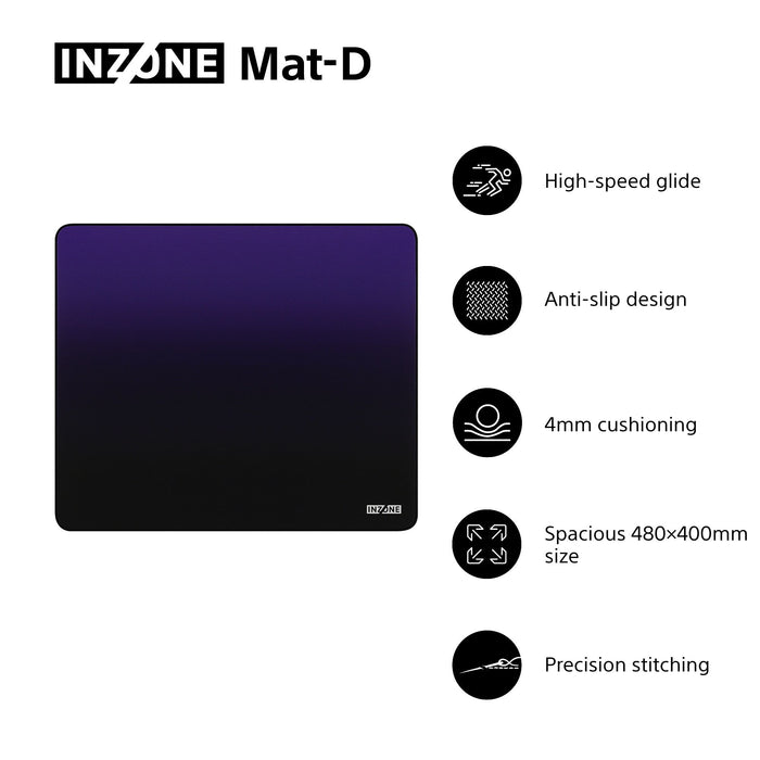 Gaming Mouse Pad 480x400x6 mm SONY INZONE Mat-D MPDD700B.WW