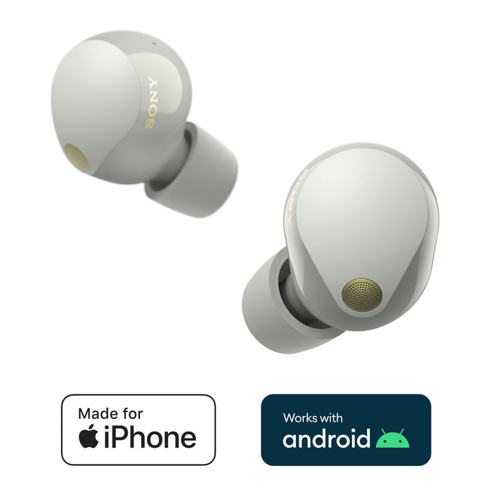 True wireless headphones SONY WF1000XM5S WIRELESS CONNECTION, SILVER