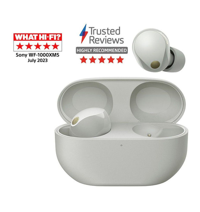 True wireless headphones SONY WF1000XM5S WIRELESS CONNECTION, SILVER